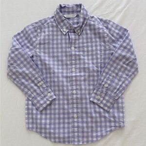 Janie and Jack Lavender Gingham Shirt